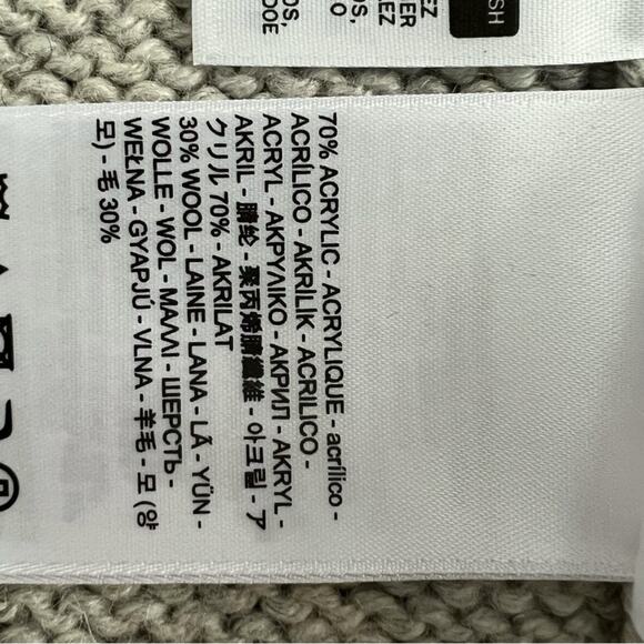 Levi’s Knit Tie Gray Southwestern Wool Blend Open Front Cardigan Sweater - Picture 10 of 10